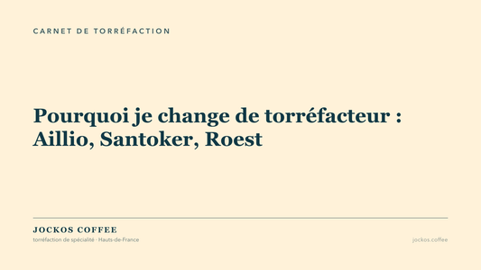 Tuile titre : choisir un torréfacteur machine, de l'Aillio au Santoker vers le Roest