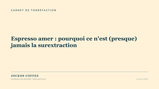 Tuile titre : espresso amer, pourquoi ce n'est presque jamais la surextraction